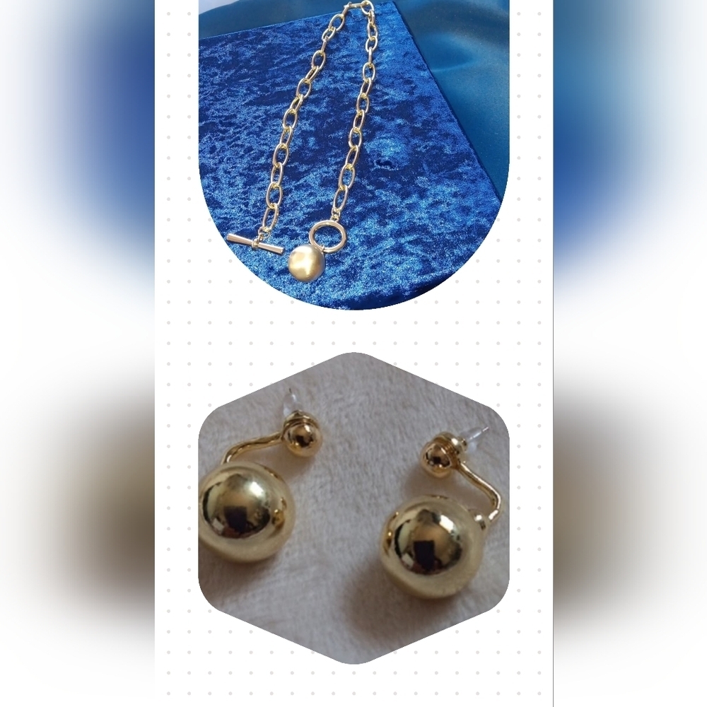 Necklace set pendant earrings Nwt